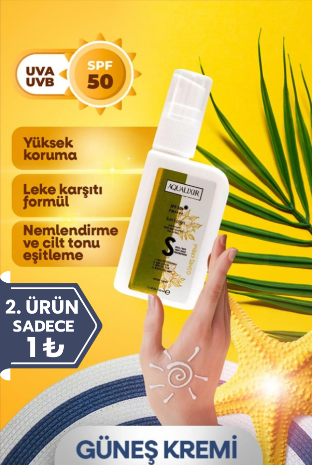 Leke Karşıtı Yüksek Korumalı 50 Spf Güneş Kremi 50 ml