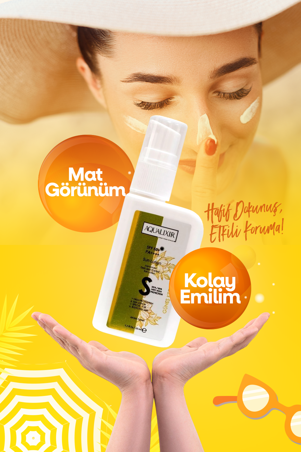 Leke Karşıtı Yüksek Korumalı 50 Spf Güneş Kremi 50 ml