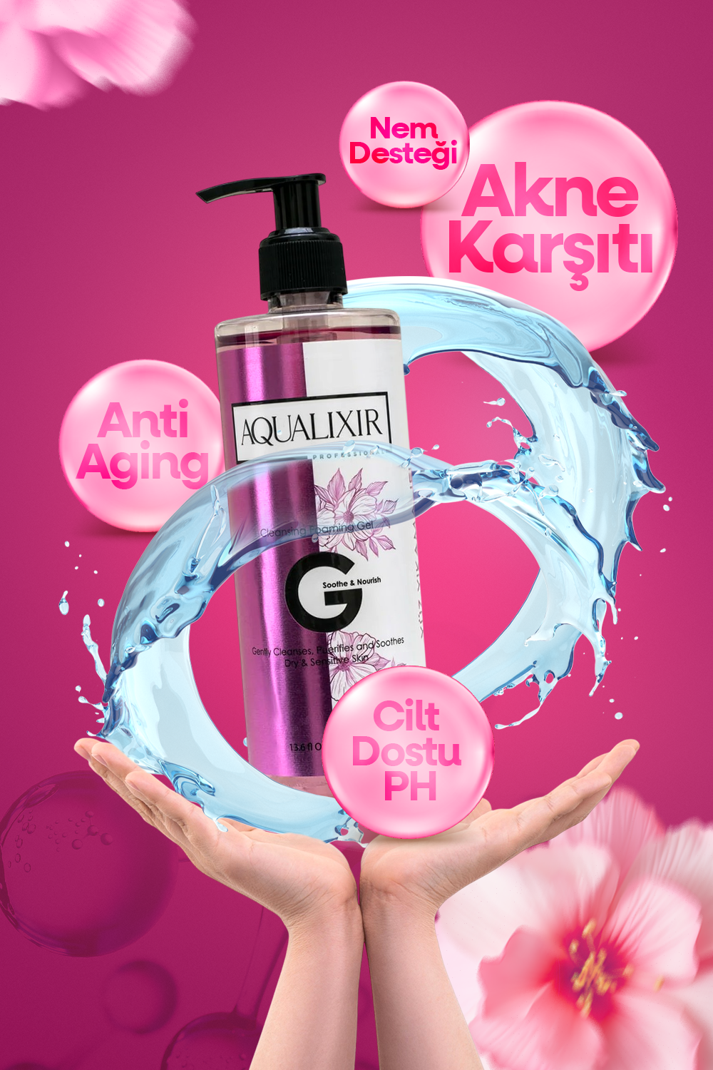 Hyaluronik Asit İçerikli Yüz Temizleme Jeli 400 ML